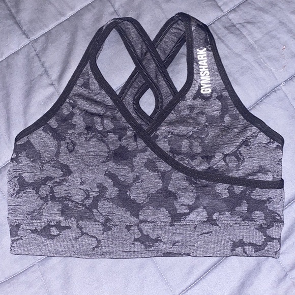 ADAPT CAMO SEAMLESS SPORTS BRA Black - Picture 2 of 3